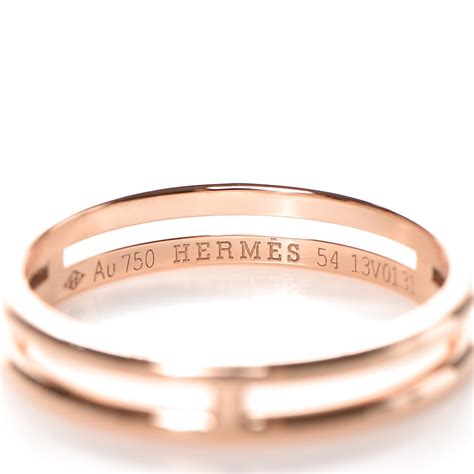 bijoux or rose hermes|Hermes rings for women.